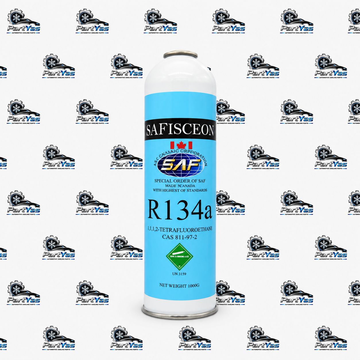 گاز 800 گرمی R134 برند SAFISCEON